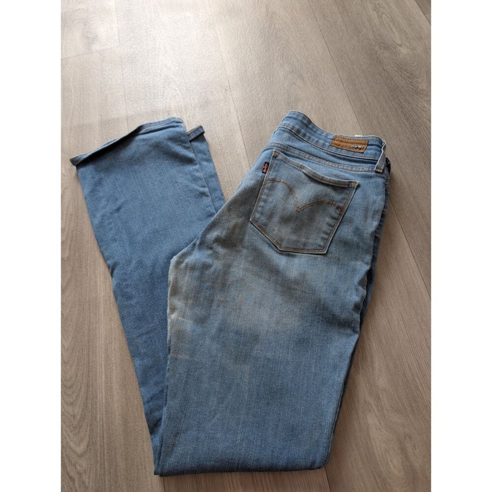 Levis Womens Demi Curve Mid Rise Bootcut Jeans Size 10/30 Medium Wash Denim